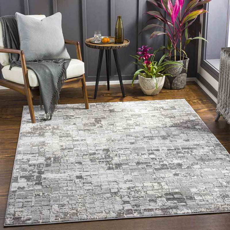 Ozgur Modern Charcoal Area Rug