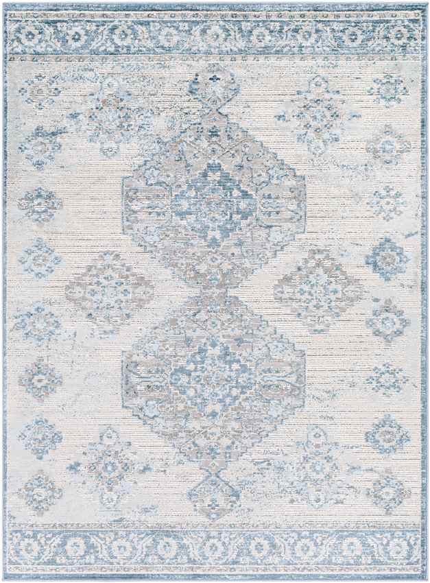 New Salem Traditional Dark Blue Area Rug
