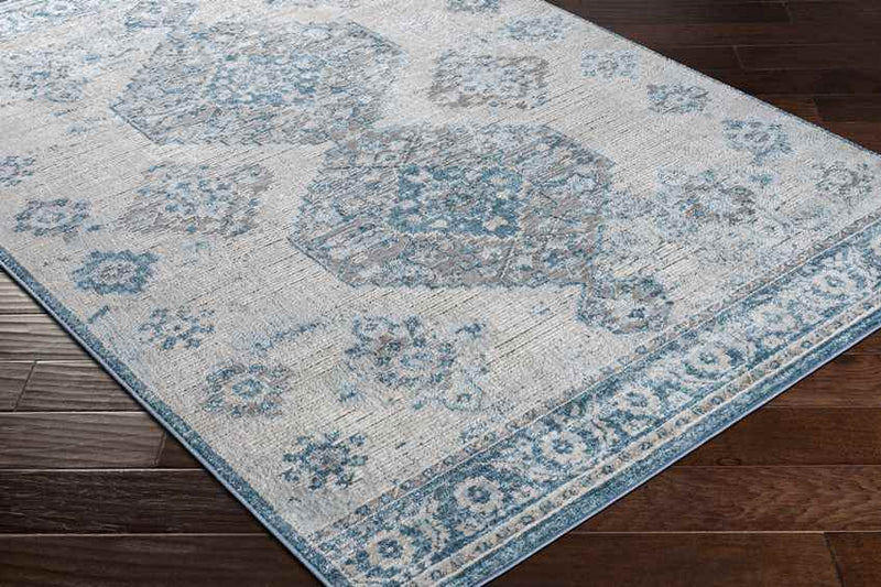 New Salem Traditional Dark Blue Area Rug