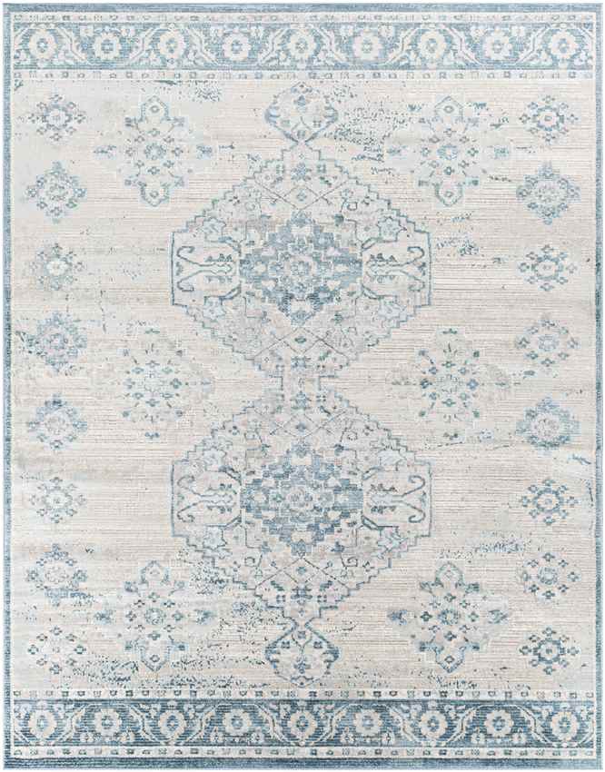New Salem Traditional Dark Blue Area Rug