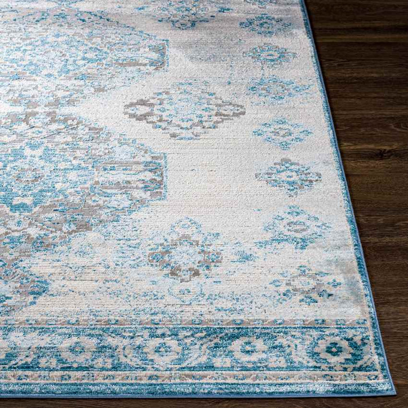 New Salem Traditional Dark Blue Area Rug