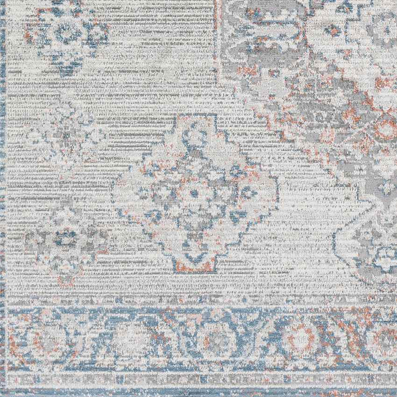 New Salem Traditional Aqua Area Rug