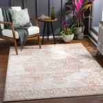 Jerry Traditional Brick Red Area Rug