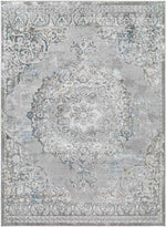 Jerry Traditional Teal Area Rug