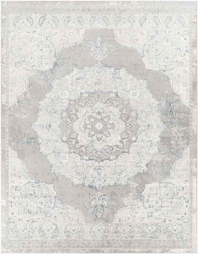 Jerry Traditional Teal Area Rug