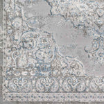 Jerry Traditional Teal Area Rug
