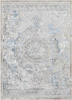 Jerry Traditional Denim Area Rug