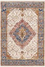 Todd Traditional Burnt Orange Area Rug