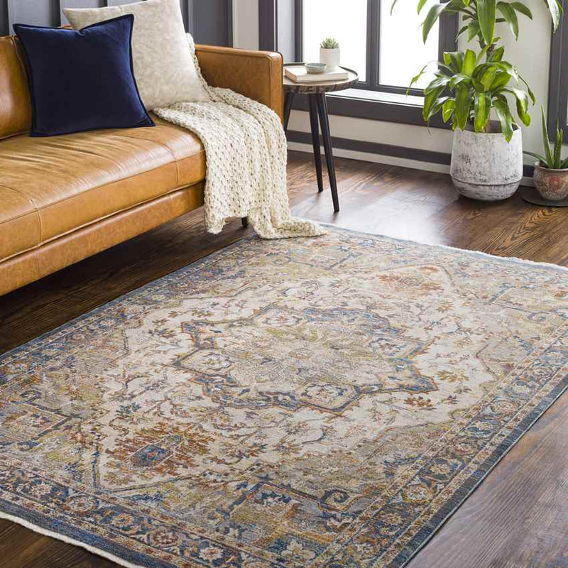 Willow Springs Traditional Burnt Orange Area Rug