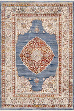 Winthrop Harbor Traditional Denim Area Rug