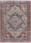 Pierceton Traditional Burnt Red Area Rug
