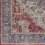 Pierceton Traditional Burnt Red Area Rug