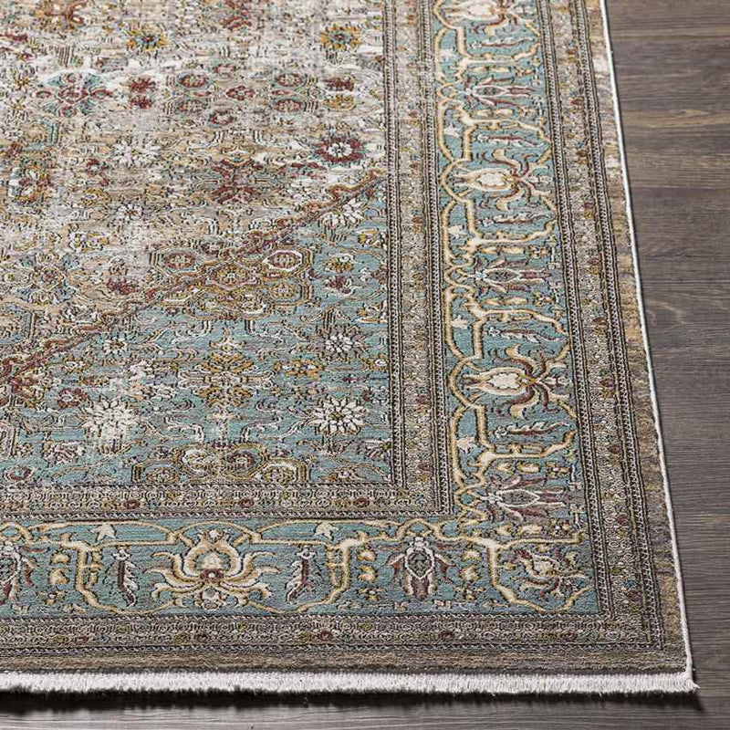 Redkey Traditional Brown Area Rug