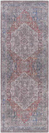 Millhousen Traditional Navy Washable Area Rug