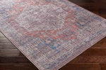Millhousen Traditional Navy Washable Area Rug