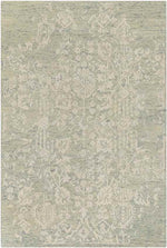 Oldenburg Traditional Light Green Area Rug