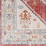 Bone Gap Global Bright Red Area Rug