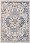 Carbon Cliff Traditional Dark Blue Area Rug
