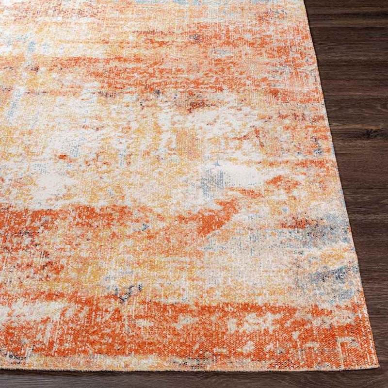 Carbon Hill Modern Burnt Orange Area Rug