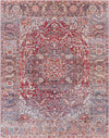 Olympia Fields Traditional Bright Red Area Rug