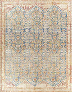 Orland Hills Traditional Burnt Orange Area Rug