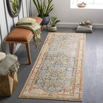 Orland Hills Traditional Burnt Orange Area Rug