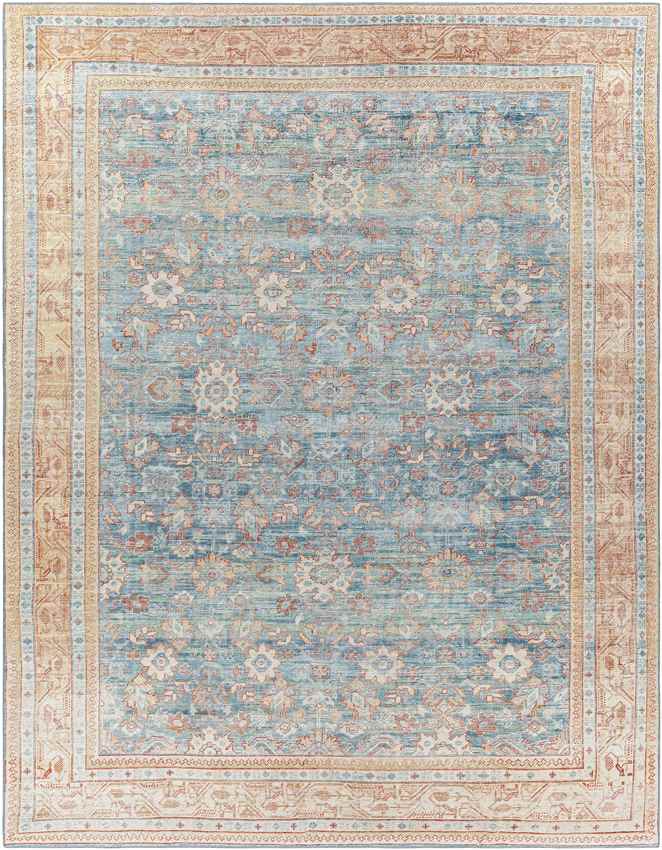 Orland Park Traditional Dark Blue Area Rug