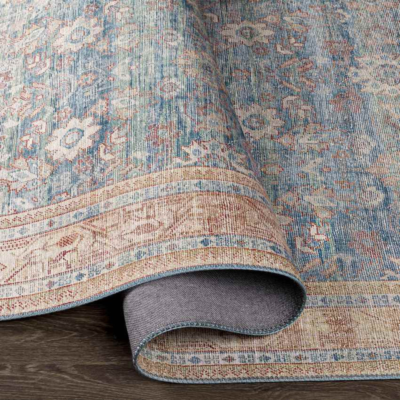 Orland Park Traditional Dark Blue Area Rug