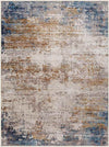 Vevay Modern Rust Washable Area Rug