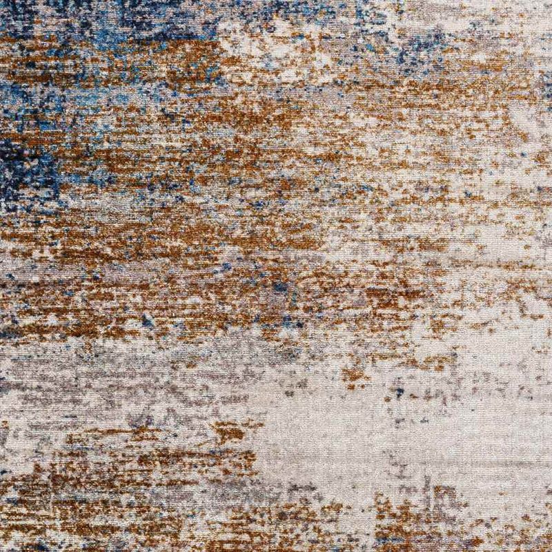 Vevay Modern Rust Washable Area Rug