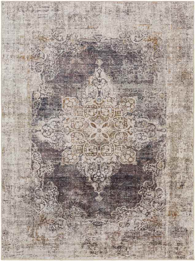 Wallace Traditional Coffee Washable Area Rug