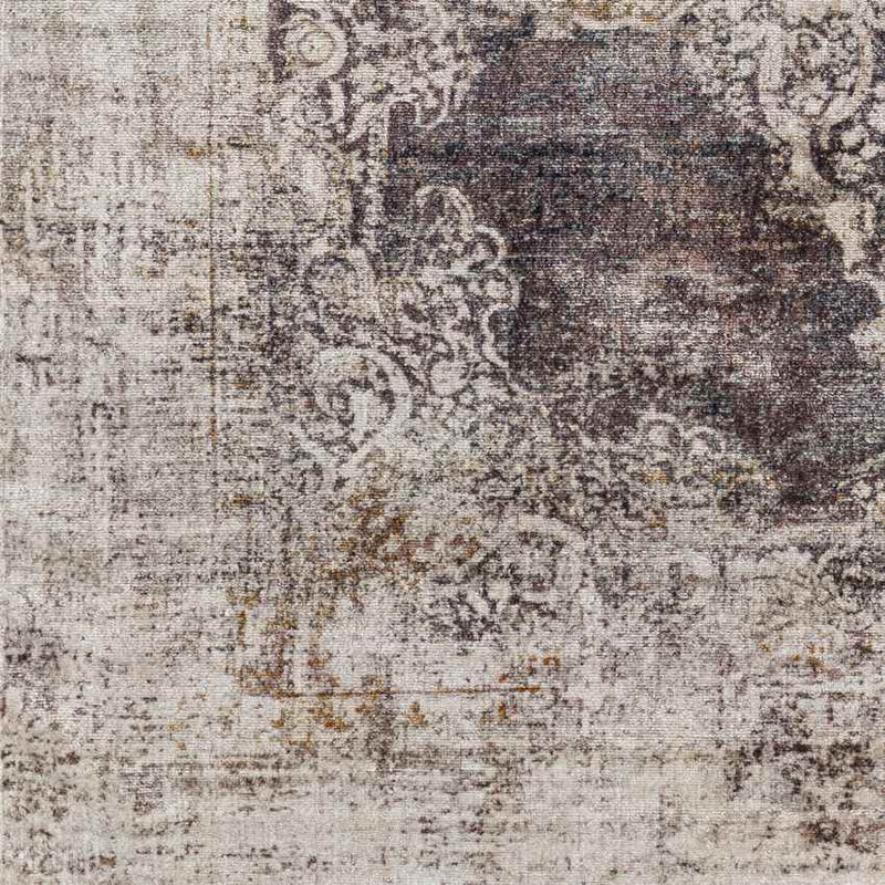 Wallace Traditional Coffee Washable Area Rug