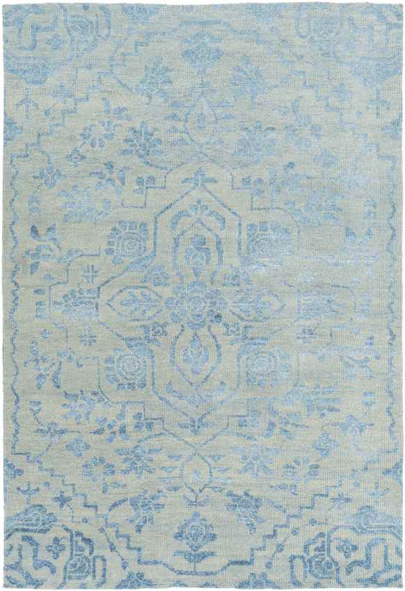 Bedworth Traditional Light Blue Area Rug