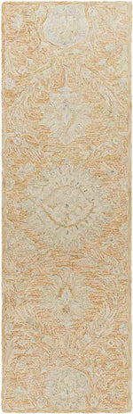 East Chicago Traditional Burnt Orange Area Rug
