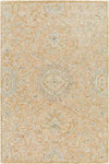 East Chicago Traditional Burnt Orange Area Rug