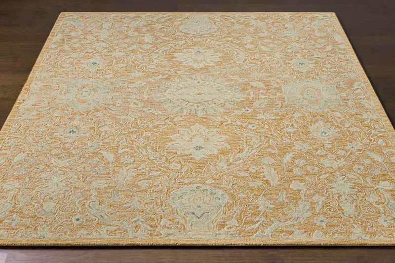 East Chicago Traditional Burnt Orange Area Rug