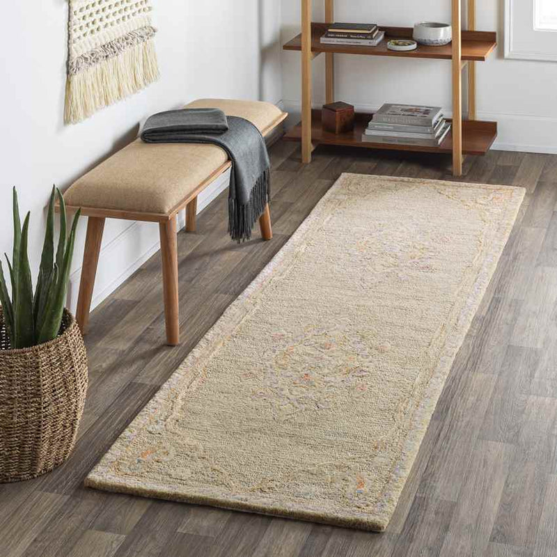 Logansport Traditional Beige Area Rug