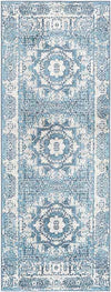 Shamrock Lakes Modern Sky Blue Washable Area Rug