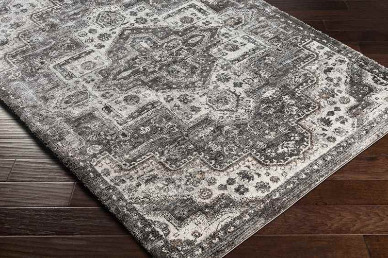 New Ross Traditional Charcoal Area Rug