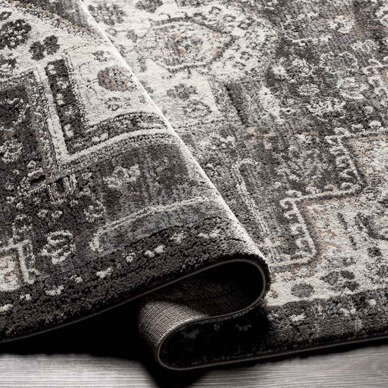 New Ross Traditional Charcoal Area Rug