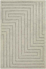 Springport Modern Light Gray Area Rug