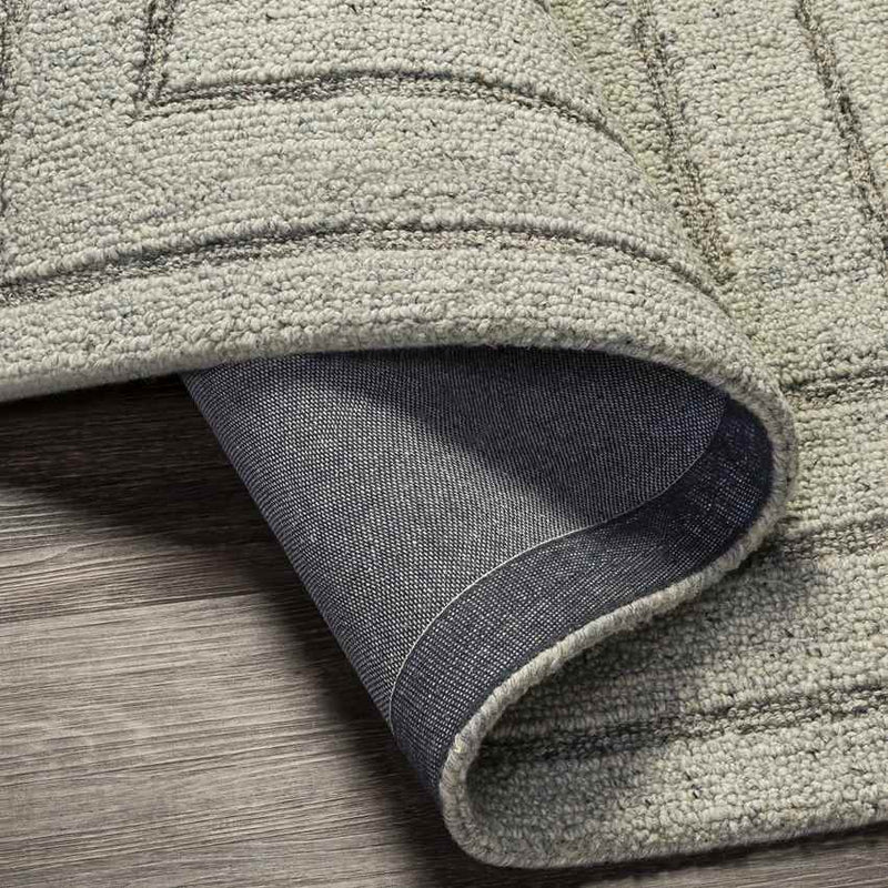 Springport Modern Light Gray Area Rug