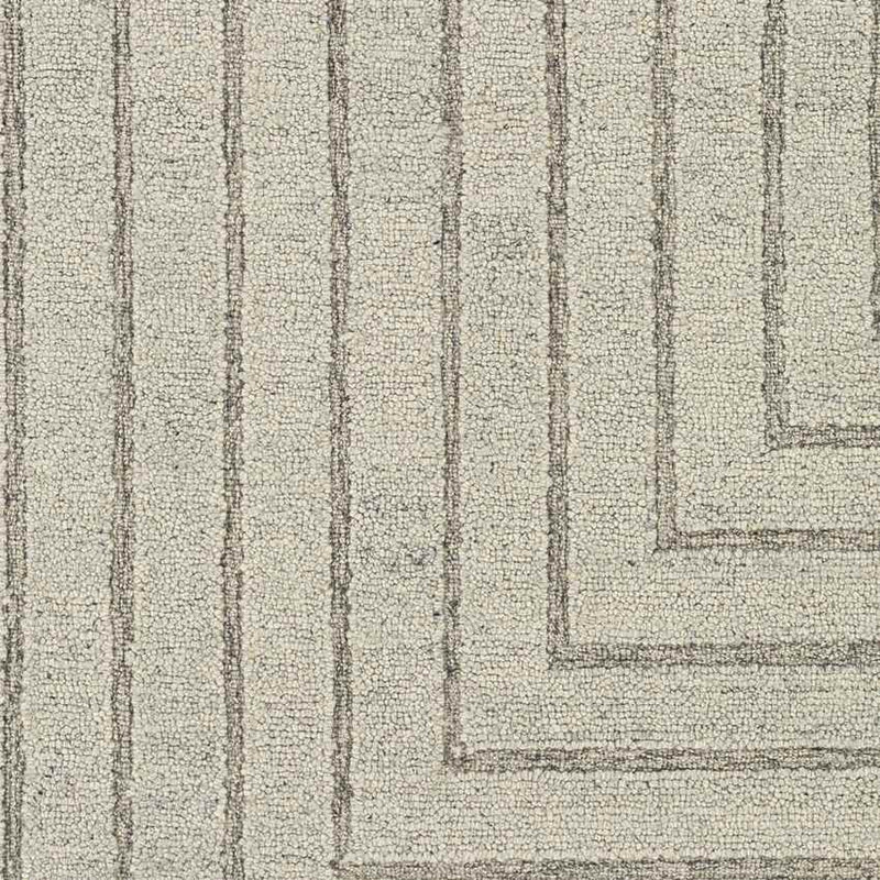 Springport Modern Light Gray Area Rug