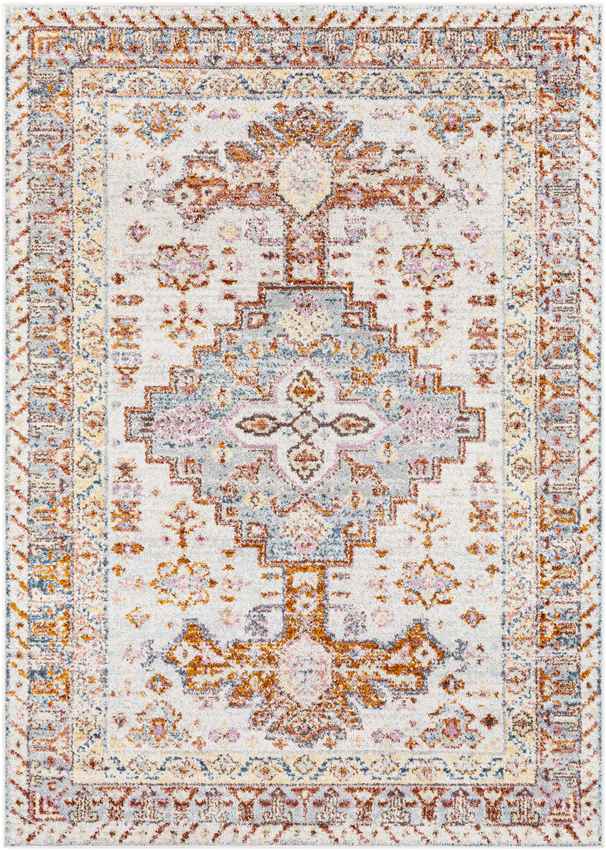 Hoyt Traditional Burnt Orange Area Rug