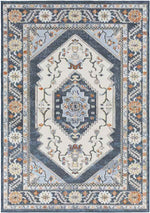 Country Club Hills Traditional Denim Area Rug