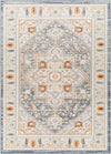 Crescent Traditional Navy Area Rug