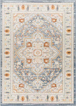 Crescent Traditional Navy Area Rug