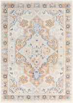Crystal Lake Traditional Burnt Orange Area Rug