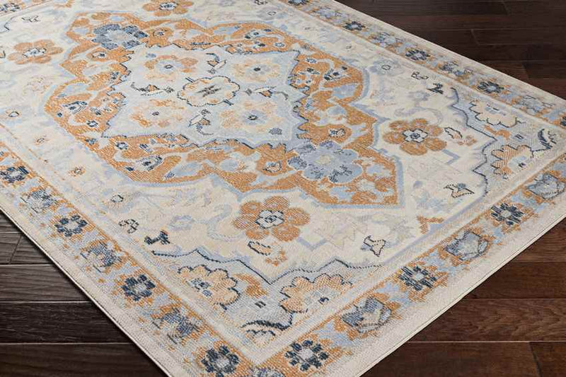 Crystal Lake Traditional Burnt Orange Area Rug