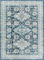 Avilla Traditional Teal Area Rug